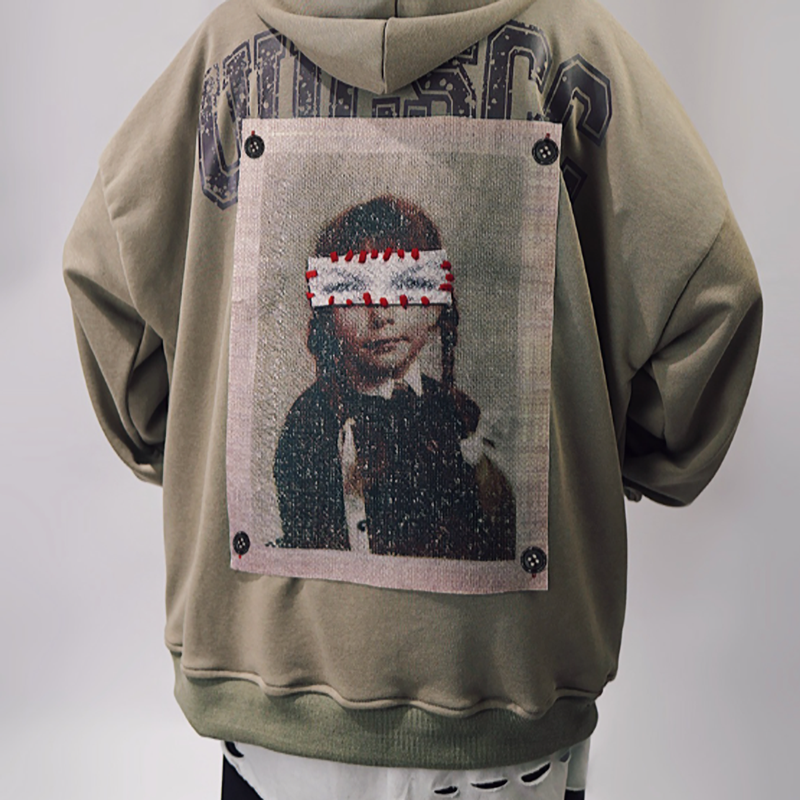 RETRO HIP-HOP HOODED SWEATSHIRT I-0149