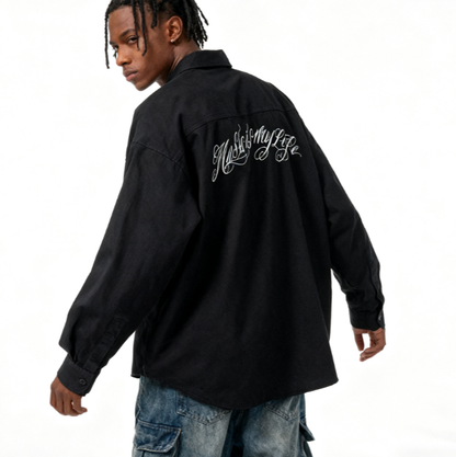 VINTAGE CHICANO TATTOO WORK SHIRT I-0170