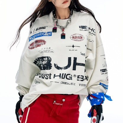 CASUAL OVERSIZED SWEATSHIRT I-0178