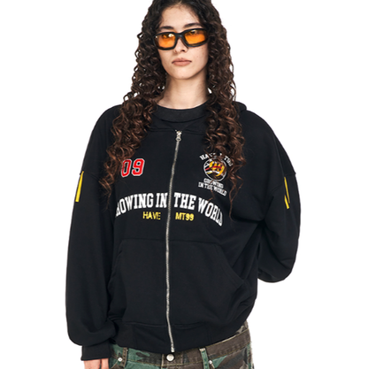 RETRO CAMO HOODED SWEATSHIRT I-0185