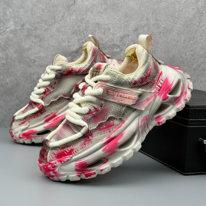 BREATHABLE MESH POP COLOR SHOES I-0223