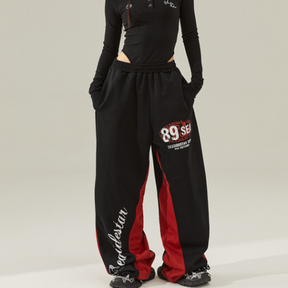 COLORFUL WIDE-LEG JAZZ PANTS I-0098