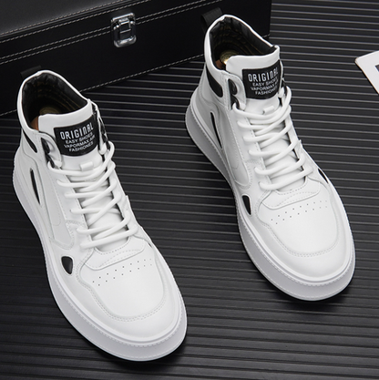 Two-tone lace-up sneakers I-0190