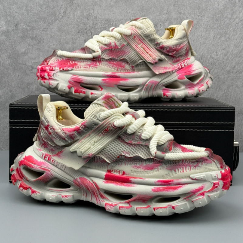 BREATHABLE MESH POP COLOR SHOES I-0223