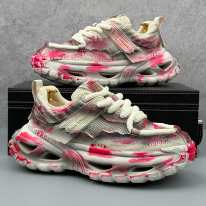 BREATHABLE MESH POP COLOR SHOES I-0223