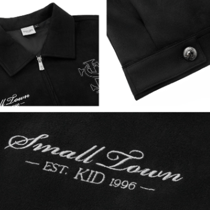 FAUX SUEDE PATCHWORK JACKET I-0051