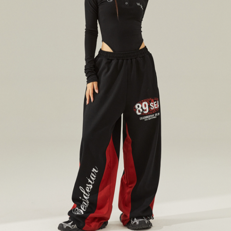 COLORFUL WIDE-LEG JAZZ PANTS I-0098