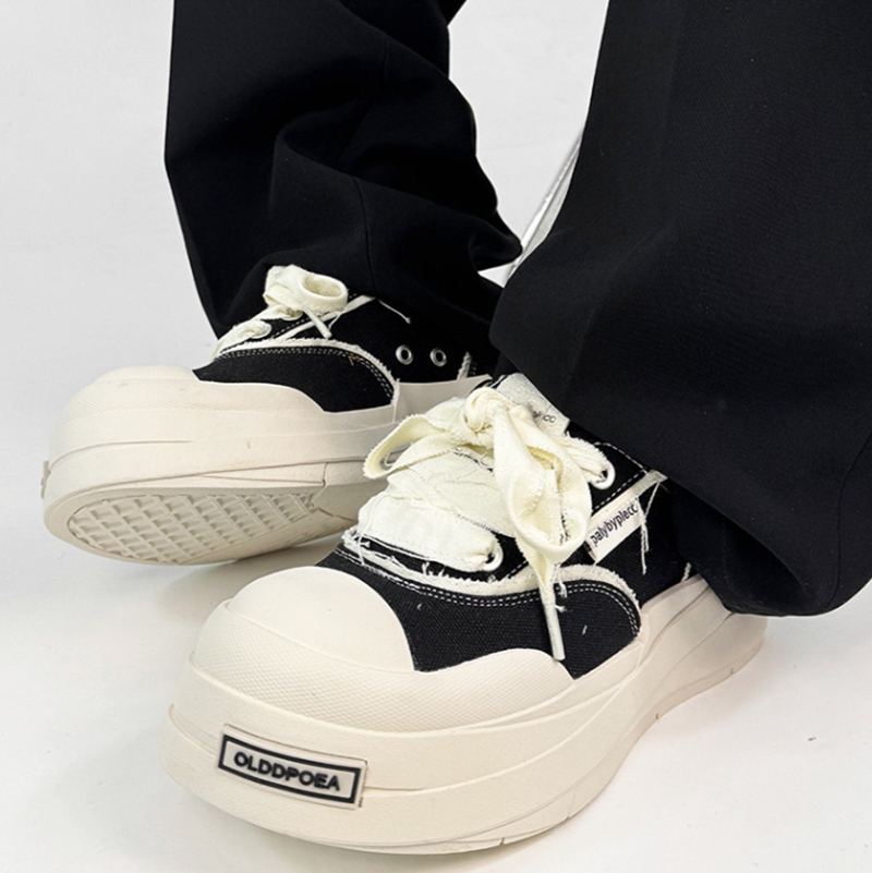 RETRO CANVAS PLATE SHOES I-0228