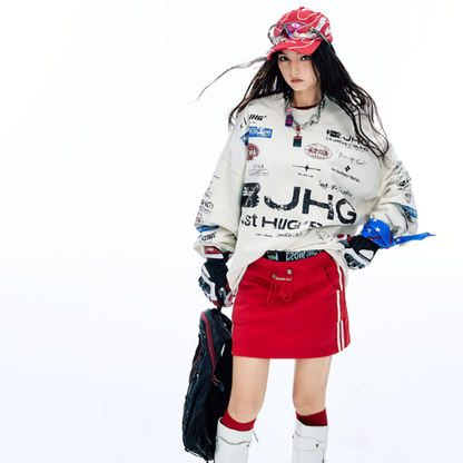 CASUAL OVERSIZED SWEATSHIRT I-0178