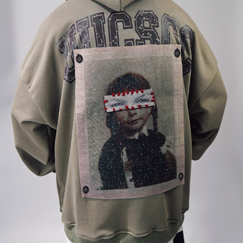 RETRO HIP-HOP HOODED SWEATSHIRT I-0149