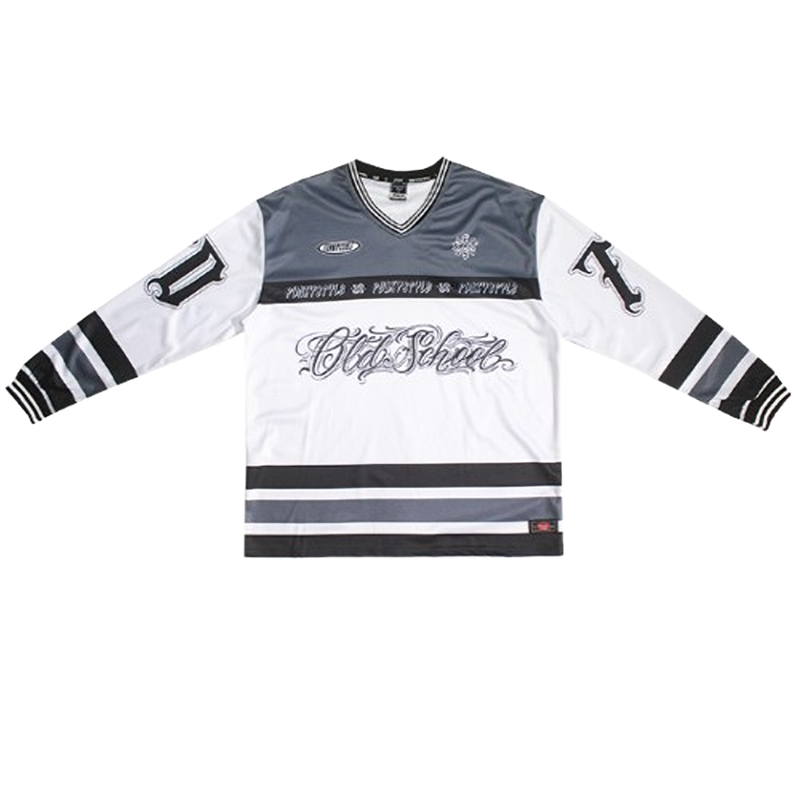 FUNKY HIP-HOP RUGBY LONG SLEEVE TEE I-0110