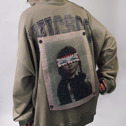 RETRO HIP-HOP HOODED SWEATSHIRT I-0149