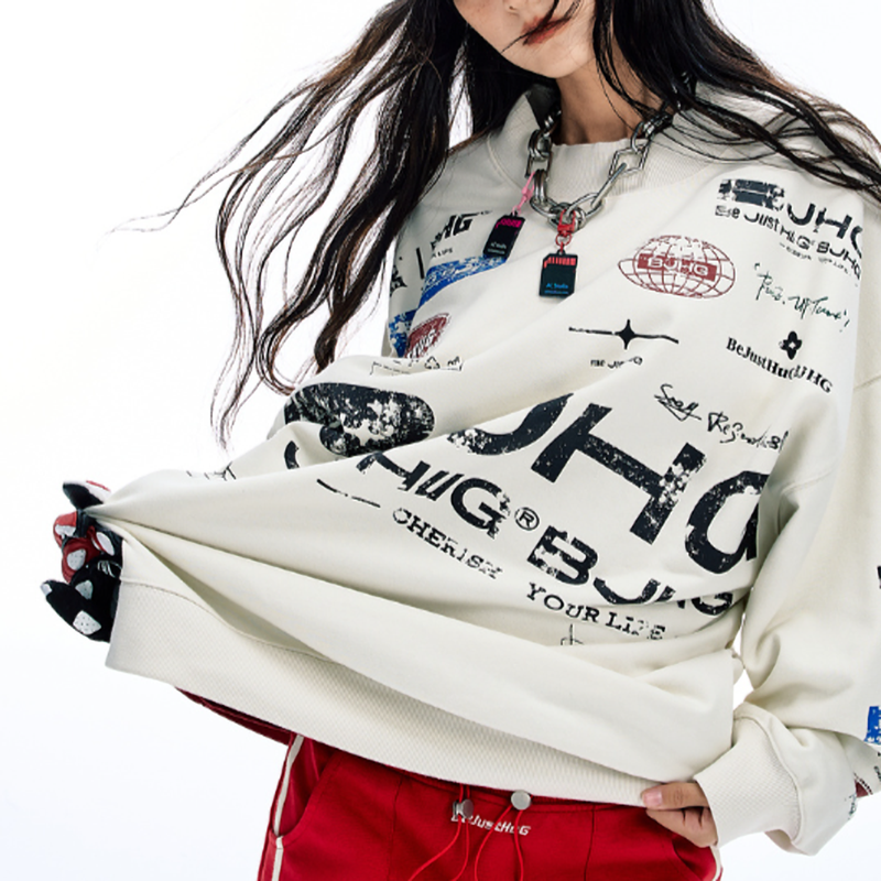 CASUAL OVERSIZED SWEATSHIRT I-0178