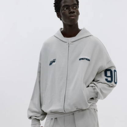 RETRO EMBROIDERED HOODED JACKET I-0066