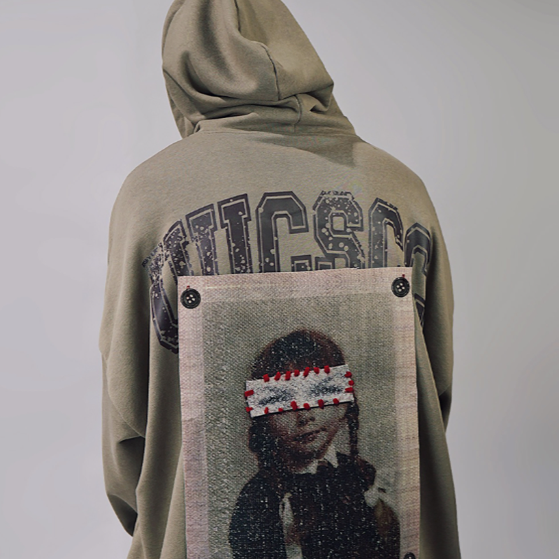 RETRO HIP-HOP HOODED SWEATSHIRT I-0149