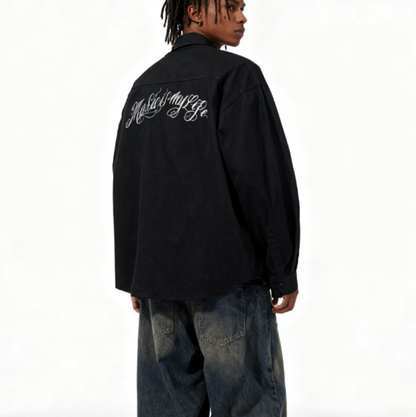 VINTAGE CHICANO TATTOO WORK SHIRT I-0170