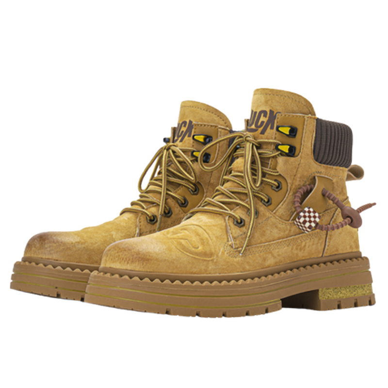 RETRO THICK-BOTTOM BOOTS I-0037