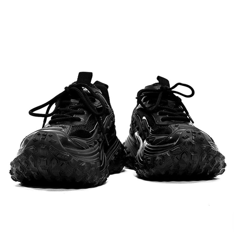 BLACK KNIGHTS THICK SOLE SNEAKERS I-0203