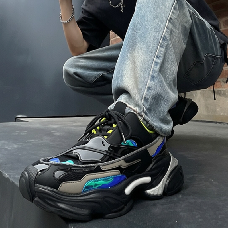 ELEVATED MESH CASUAL SNEAKERS I-0249