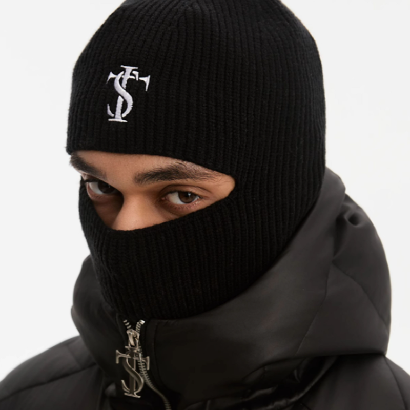 KNITTED BAKLAVA HAT WITH FACE MASK I-0046