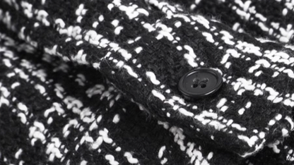 PLAID LEATHER SHIRT JACKET I-0086