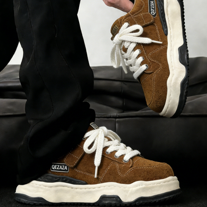RETRO THICK SOLE CASUAL SHOES I-0241