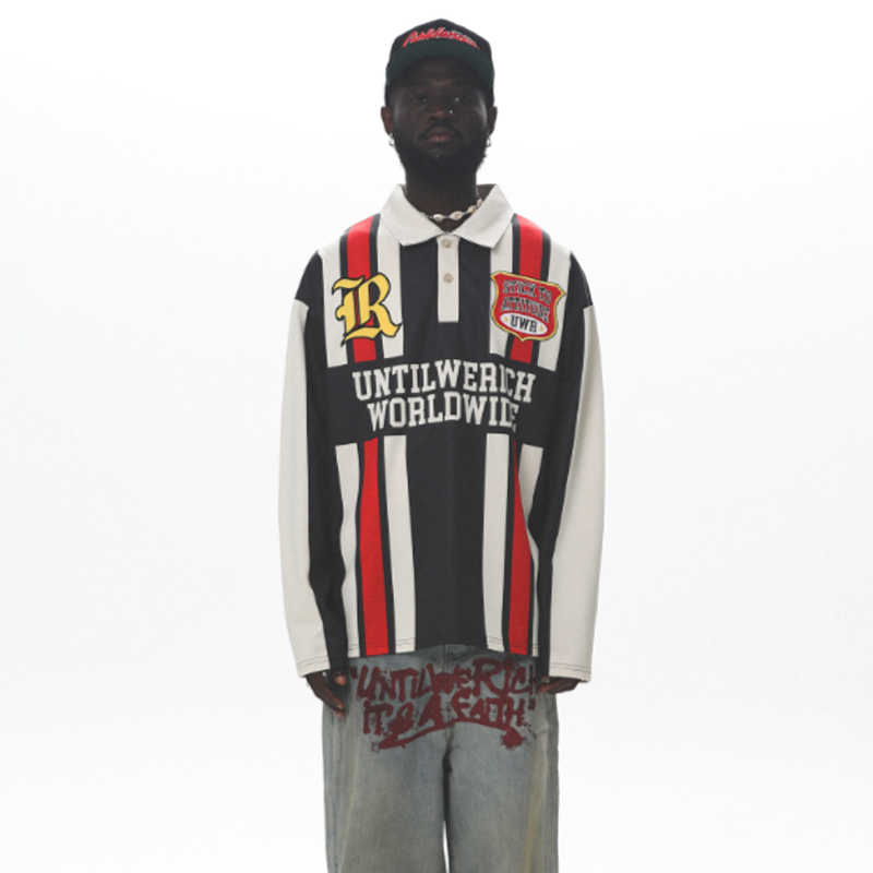 RETRO COLORBLOCK POLO SHIRT I-0003