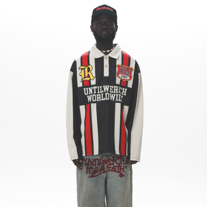RETRO COLORBLOCK POLO SHIRT I-0003