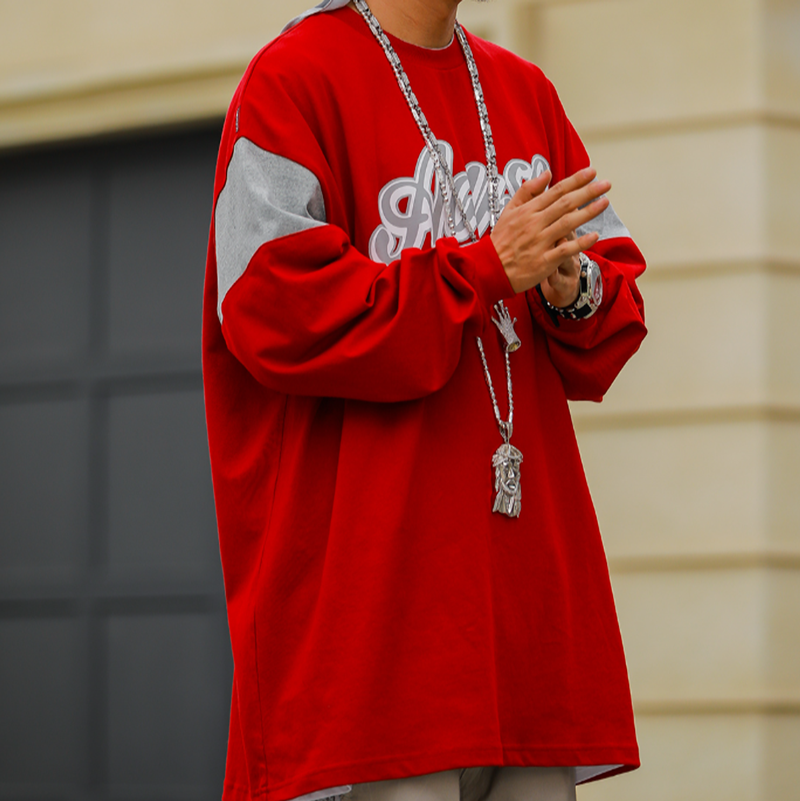 RETRO HIP-HOP COLORBLOCK TEE I-0125