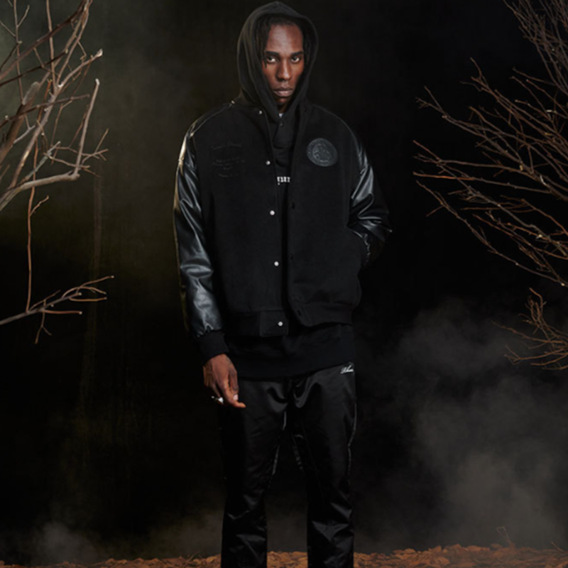 TWEED BIKER JACKET I-0056