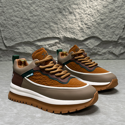 LACE-UP THICK SOLE SNEAKERS I-0191