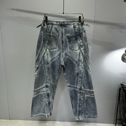 VINTAGE GANGSTER WIDE-LEG PANTS I-0150