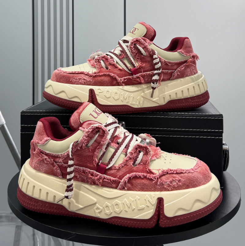 CASUAL THICK-SOLED SHOES I-0186