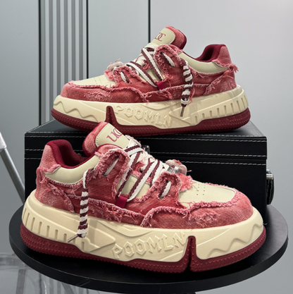 CASUAL THICK-SOLED SHOES I-0186