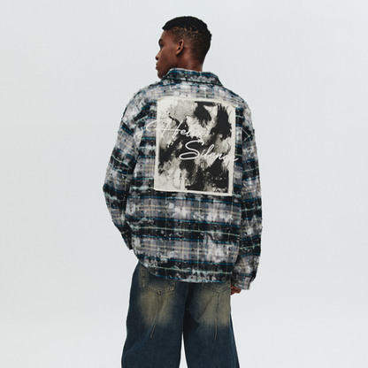 HEAVY DAMAGE EMBROIDERY SHIRT I-0085