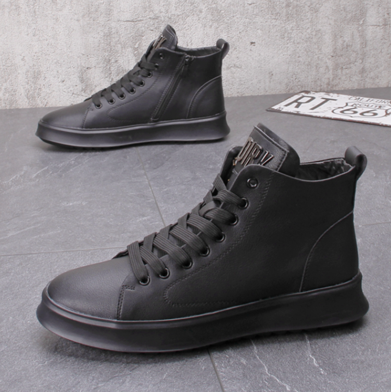 HIGH-TOP LACE-UP SNEAKERS I-0187