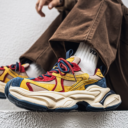 RETRO LUXE CASUAL SNEAKERS I-0217