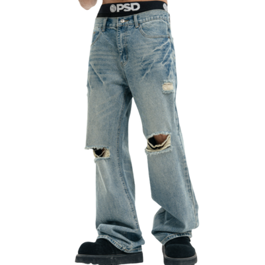 VINTAGE DISTRESSED JEANS I-0017