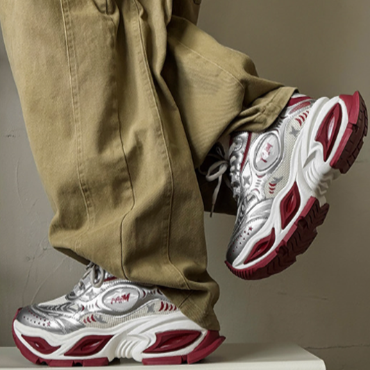 SPRING RED CASUAL SNEAKERS I-0224