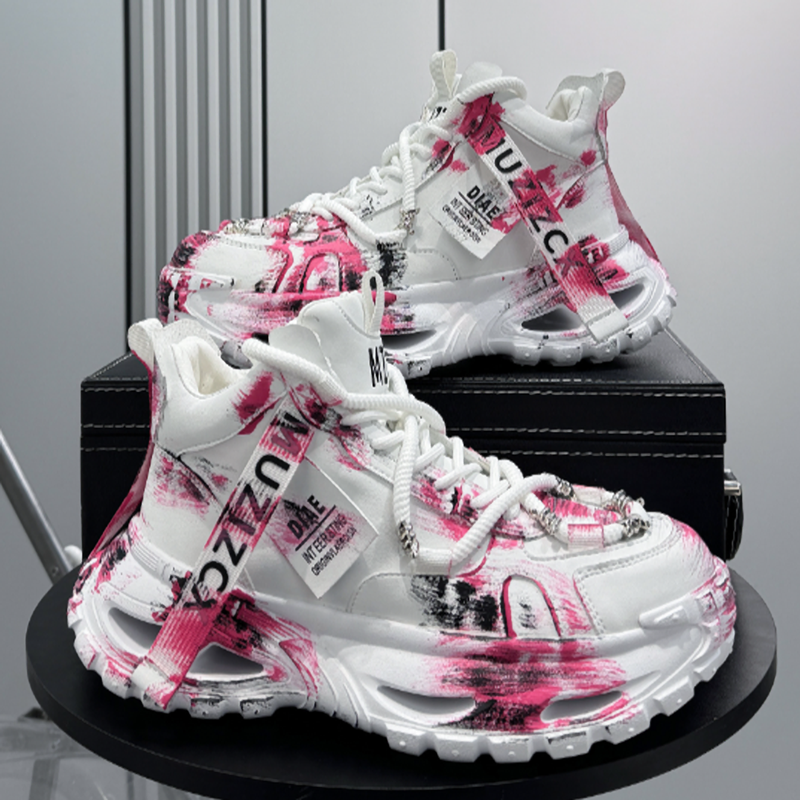 GRAFFITI HIGH-TOP SNEAKERS I-0147