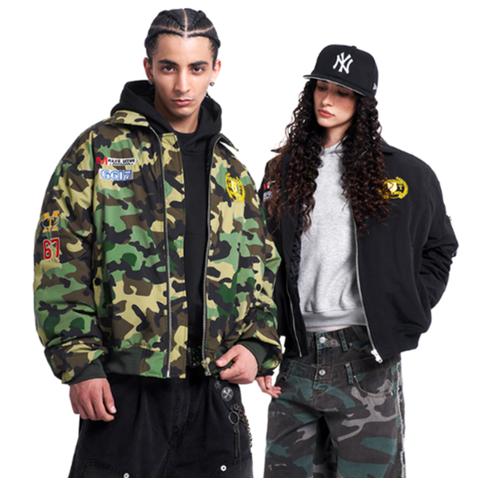 CAMOUFLAGE WATERPROOF COACH JACKET I-0182