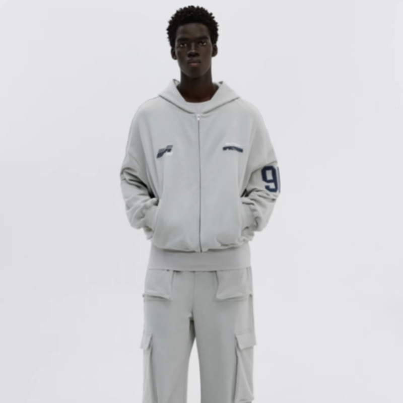 RETRO EMBROIDERED HOODED JACKET I-0066