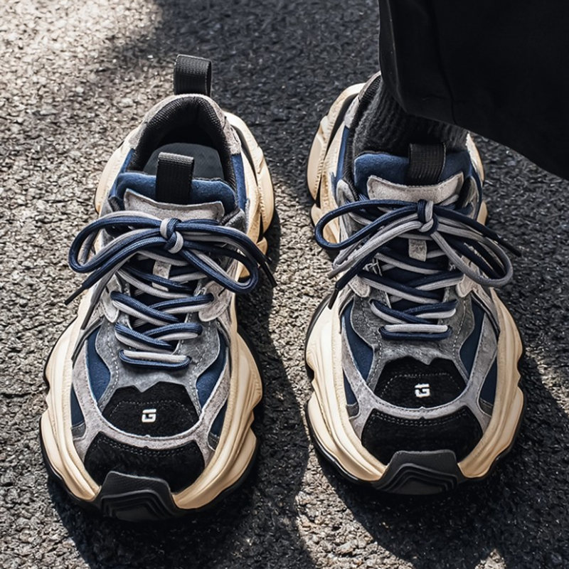 RETRO LUXE CASUAL SNEAKERS I-0217