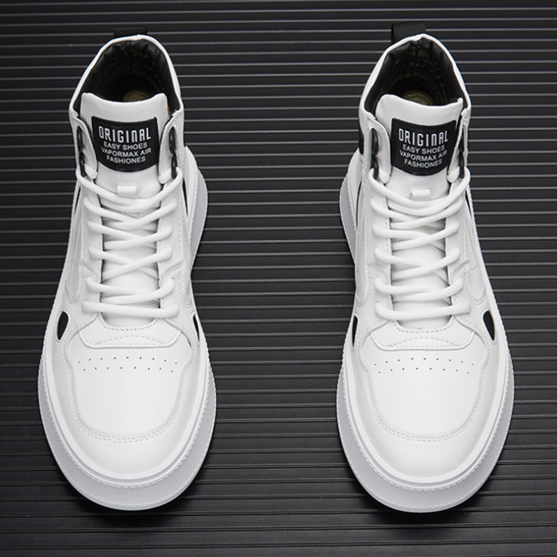 Two-tone lace-up sneakers I-0190