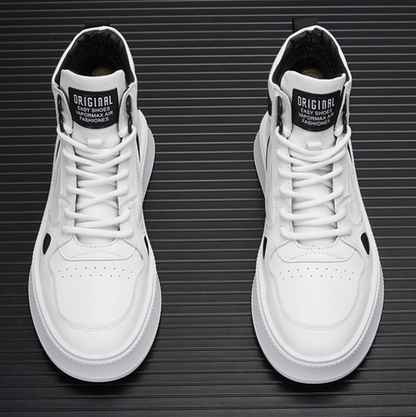 Two-tone lace-up sneakers I-0190