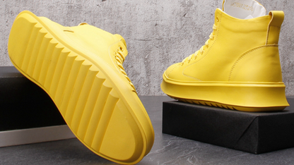 HIGH-TOP LACE-UP SNEAKERS I-0187