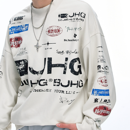 CASUAL OVERSIZED SWEATSHIRT I-0178