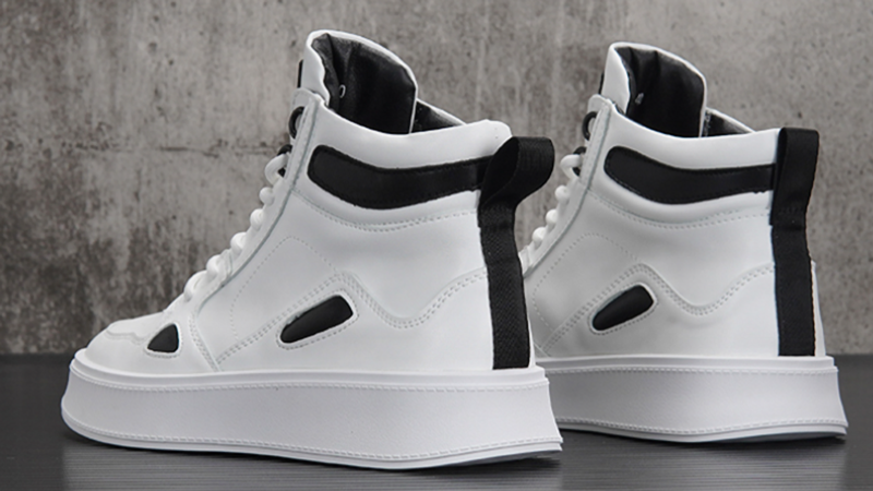 Two-tone lace-up sneakers I-0190