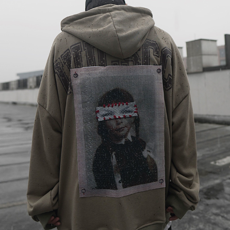 RETRO HIP-HOP HOODED SWEATSHIRT I-0149