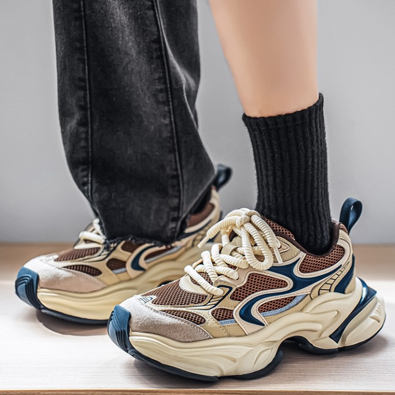 MESH HEIGHTENING SPORTS SHOES I-0216